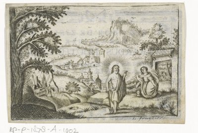 Kristus visar sig för Maria Magdalena av Lodewijk Joseph Fruytiers