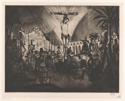 Golgata II (originaltitel) av Lodewijk Schelfhout (signed by artist)
