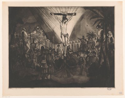 Golgata II (originaltitel) av Lodewijk Schelfhout (signed by artist)