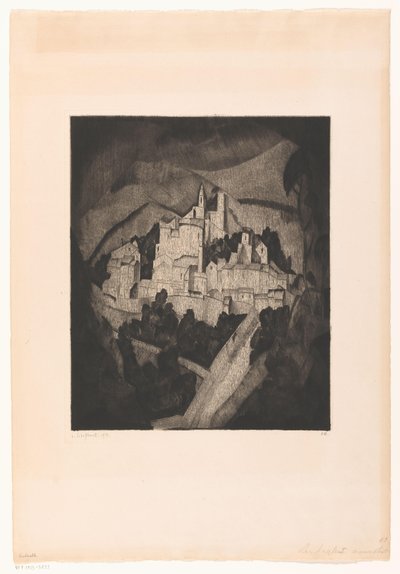 Les Angles I (originaltitel) av Lodewijk Schelfhout (signed by artist)
