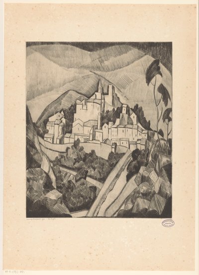 Les Angles I (originaltitel på objekt) av Lodewijk Schelfhout (signed by artist)