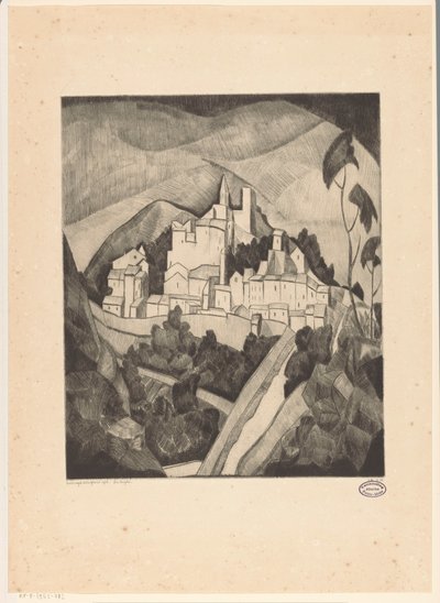 Les Angles I (originaltitel på objekt) av Lodewijk Schelfhout (signed by artist)