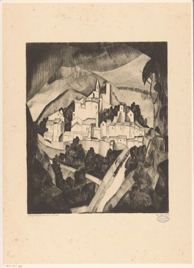 Les Angles I (originaltitel på objekt) av Lodewijk Schelfhout (signed by artist)