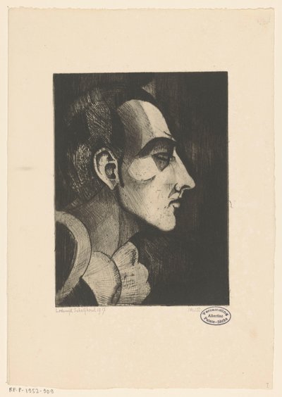 Pierrot I (originaltitel) av Lodewijk Schelfhout (signed by artist)
