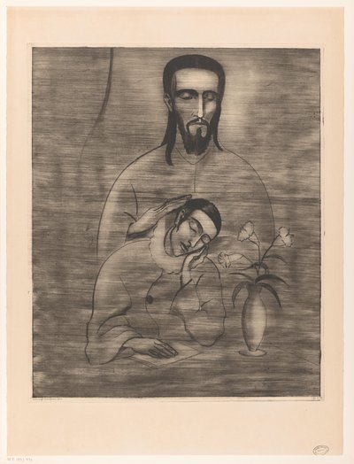 Pjerrot i Christus Pierrots dröm (originaltitel) av Lodewijk Schelfhout (signed by artist)