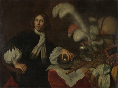 Postumt porträtt av Aucke Stellingwerff, amiral av Friesland, dödad 1665 i Lowestoft av en kanonkula av Lodewijk van der Helst
