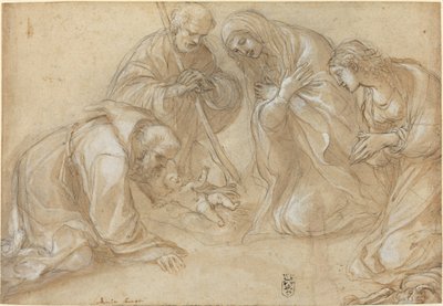 Födelsekyrkan med de heliga Franciskus och Agnes av Lodovico Carracci