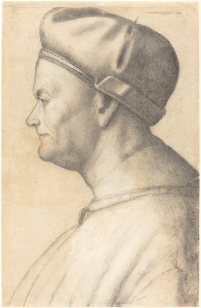 Profil av en man av Lombard 16th Century