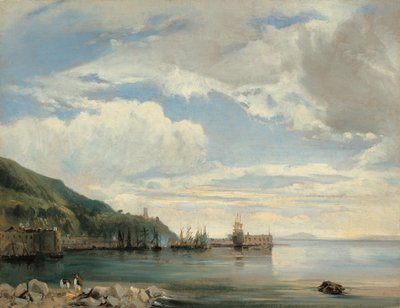 In der Bucht von Neapel, c.1830 von Léon-François-Antoine Fleury