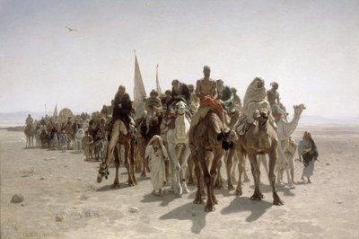 Pilgrimer som ska till Mecka av Léon Belly
