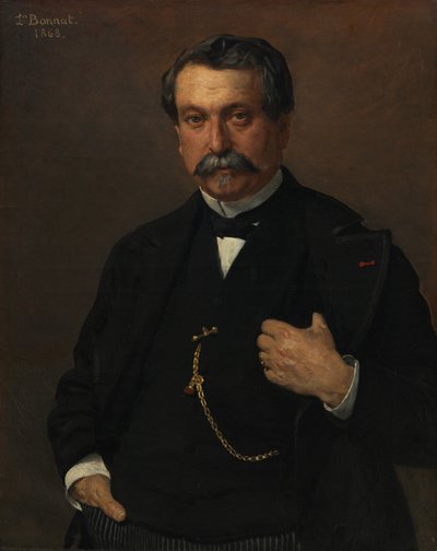 Porträtt av en man, 1868. av Léon Bonnat