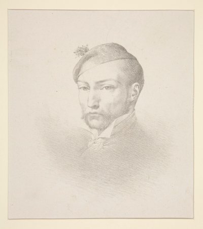 Porträtt av Gericault av Léon Cogniet