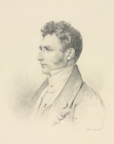 Porträtt av en gentleman, ca. 1835. av Léon Cogniet