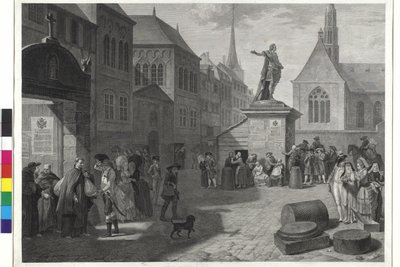 Stängningen av klostret i k. k. Österrikiska ärftliga länder av kejsar Joseph II av Léonard Defrance