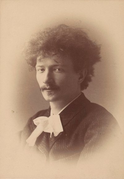 Porträtt av kompositören Ignacy Jan Paderewski 1860-1941, 1890. av London . Photo studio Elliott and