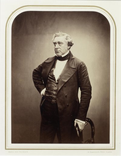 Porträtt av Robert Stephenson 1803-1859, 1856. av London . Photo studio Maull and