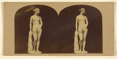 Den grekiska slaven. Av Hiram Powers. av London Stereoscopic and Photographic Company