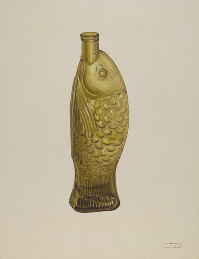 "Fish Bitters" flaska av Loraine Makimson