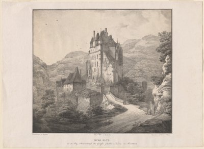 Slott Eltz av Lorenz Ekemann Allesson, after Domenico Quaglio