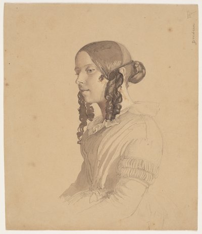Kvinnoporträtt (Helene v. Germadt) av Lorenz Frølich