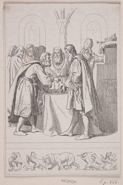 Illustration till "Kristoffer den andra. Kungarikets perfekta upplösning" av Lorenz Frølich