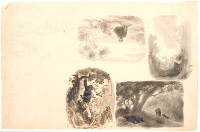 Illustrationsudkast av Lorenz Frølich