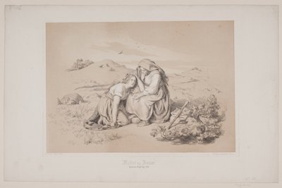 Mor och dotter, sid. 289, illustration till Christian Winthers "Flight of the Deer" av Lorenz Frølich