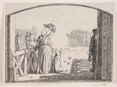 Illustration till Adam Oehlenschlägers dikt "De två kyrktornen" av Lorenz Frølich