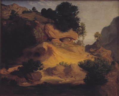 Landskap nära Subiaco, Italien av Lorenz Frølich