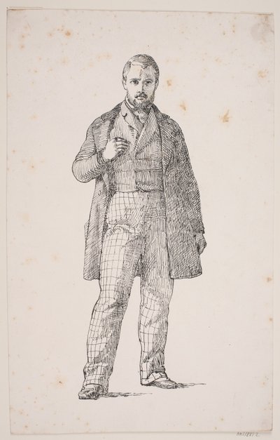 Självporträtt av L. Frølich av Lorenz Frølich