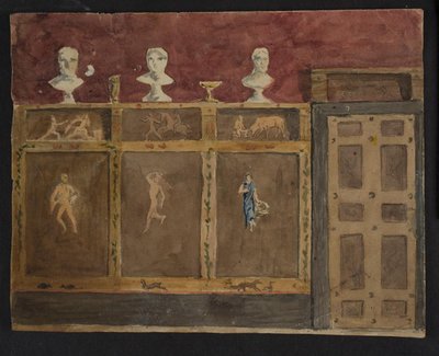 Väggdekorationer till Valhøj 1838/1839 av Lorenz Frølich