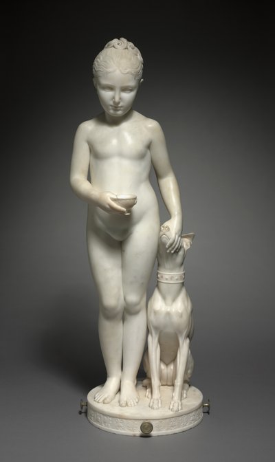 Porträtt av Napoléone Elisa Baciocchi, brorsdotter till Napoleon I av Lorenzo Bartolini