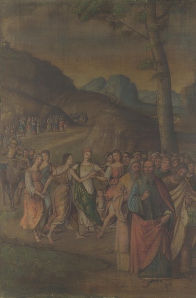 Miriams dans från berättelsen om Moses, efter 1508 av Lorenzo Costa