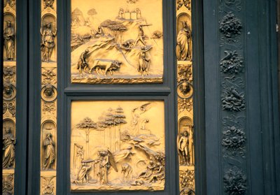 Paradisets portar, dopkyrkan, Florens, Italien, 1425-1452 av Lorenzo Ghiberti