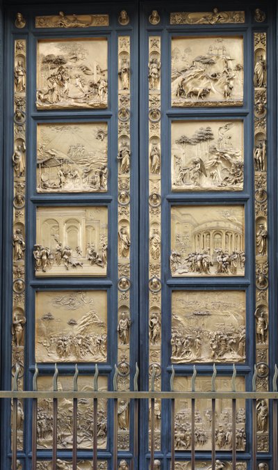 Paradisets portar i Florens dopkopia, 1425-1452 av Lorenzo Ghiberti