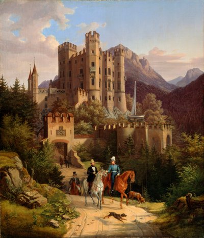 Kronprinsen Maximilian rider i Hohenschwangau