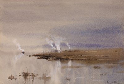 Skiss på Potomac, 1883. av Lorenzo J. Hatch