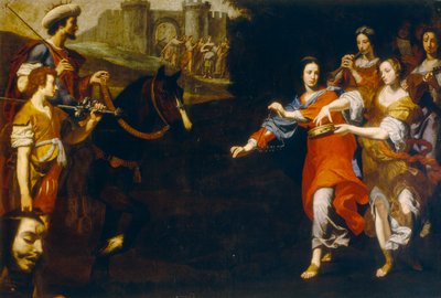 Davids triumf av Lorenzo Lippi