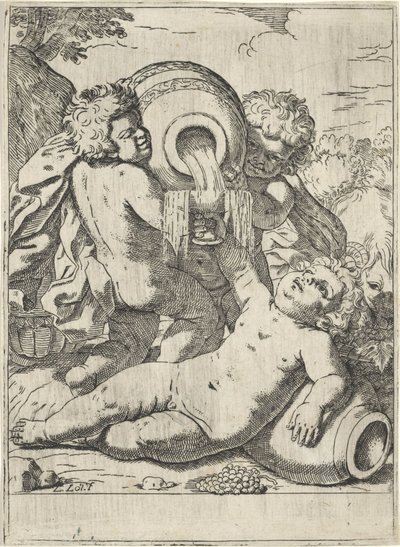 Bacchanal av tre barn av Lorenzo Loli