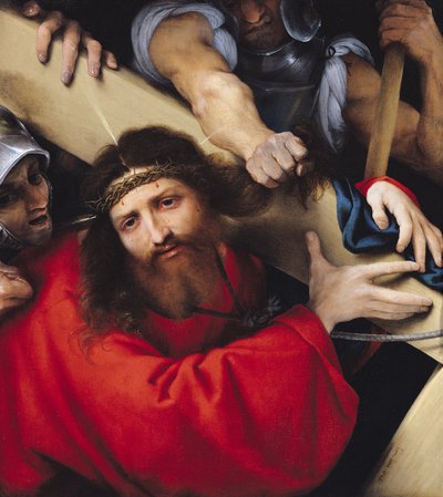 Kristus bär korset, 1526 av Lorenzo Lotto