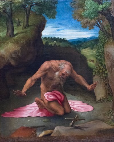 Ångerfulla helgonet Jerome av Lorenzo Lotto