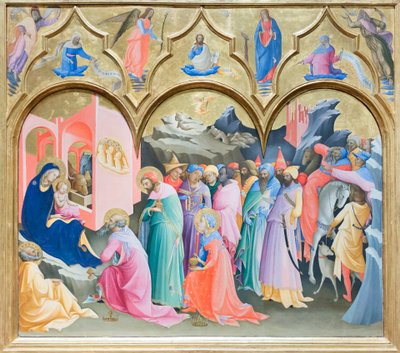 Tillbedjan av Magi av Lorenzo Monaco