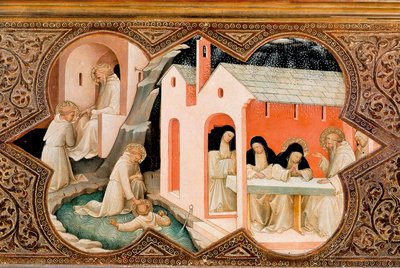 Altartavla av Jungfruns kröning av Lorenzo Monaco