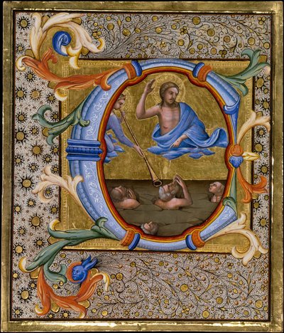 Sista domen i ett initialt C, ca. 1406-7. av Lorenzo Monaco