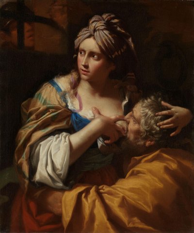 Roman Charity, ca 1670 (olja på duk) av Lorenzo Pasinelli