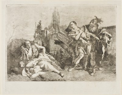 Rinaldo lämnar Armida av Lorenzo Tiepolo