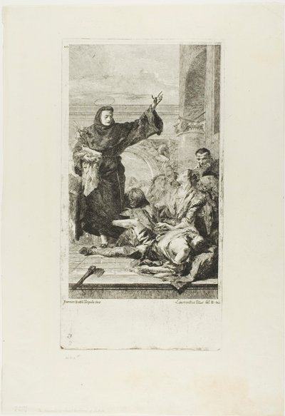 Miraklet av Sankt Antonius av Padua av Lorenzo Tiepolo