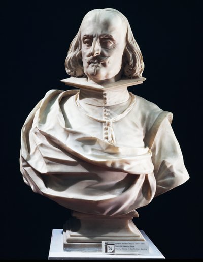Marmorbyst av Domenico Petra, av Lorenzo Vaccaro (1655-1706), Peterskyrkan i Maiella, Neapel, Italien av Lorenzo Vaccaro