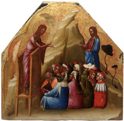 Johannes Döparen predikar av Lorenzo Veneziano