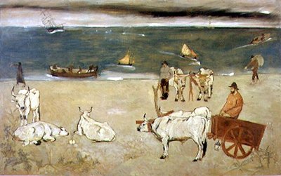 Georgica (olja på panel) av Lorenzo Viani